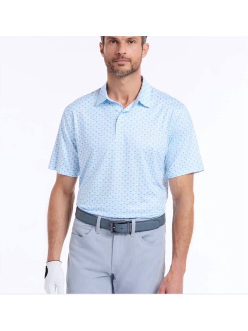 Men's Robert Graham Links & Drinks Short Sleeve Polo XL